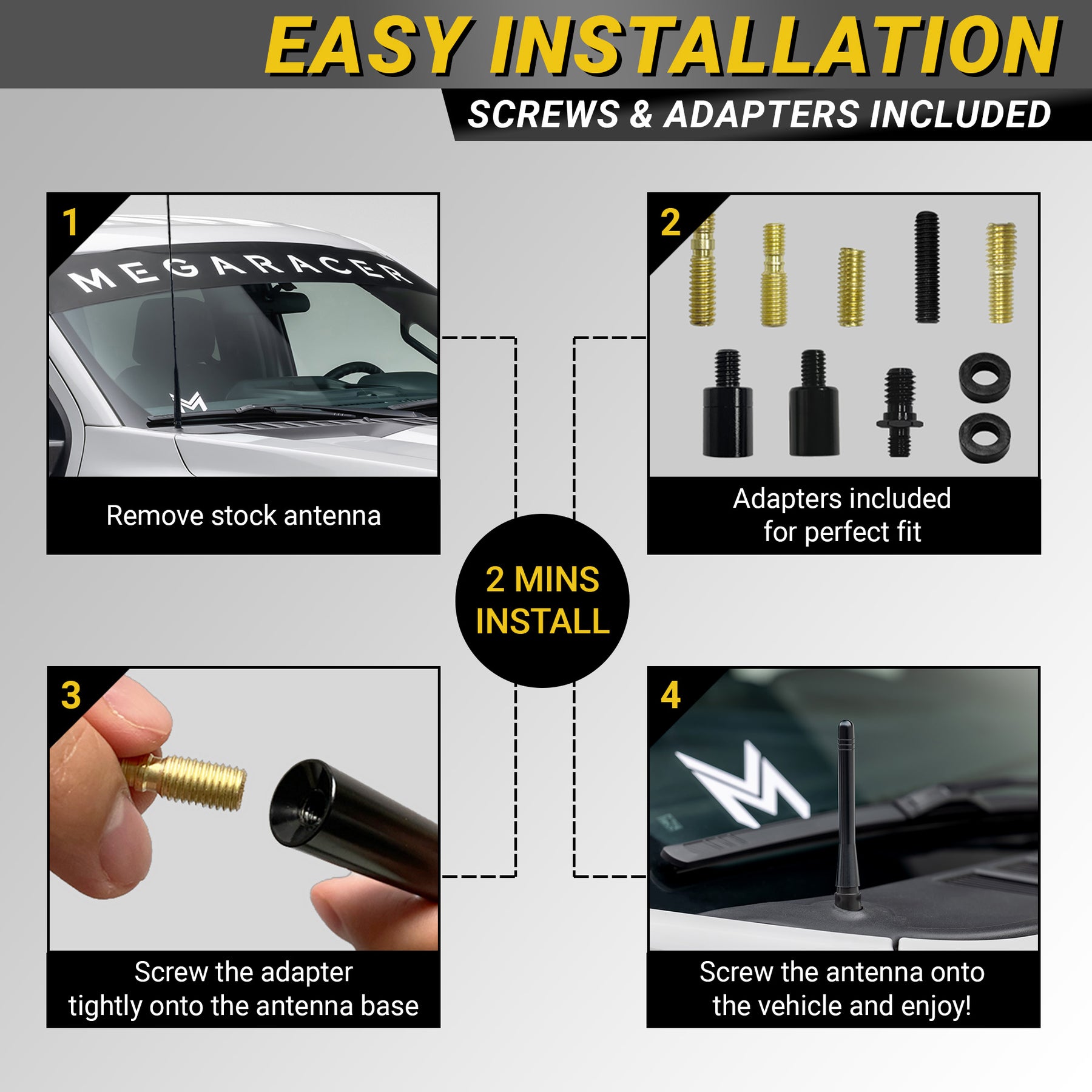 4" Aluminum Antenna