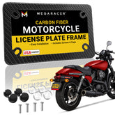 Carbon Fiber Motorcycle License Plate Frame, 1 Piece