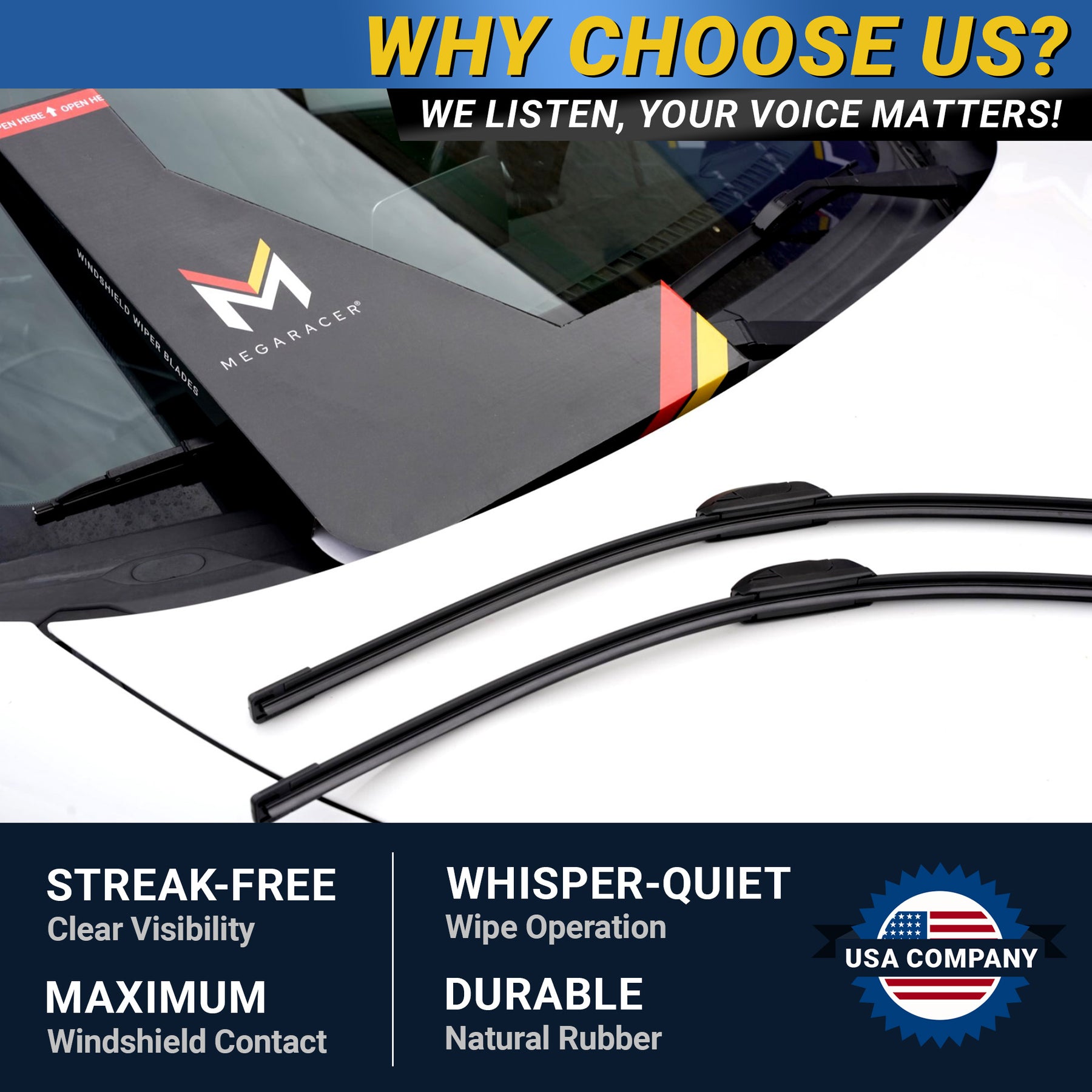J-hook Windshield Wiper Blades