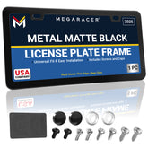 Matte Black Slimline License Plate Frame