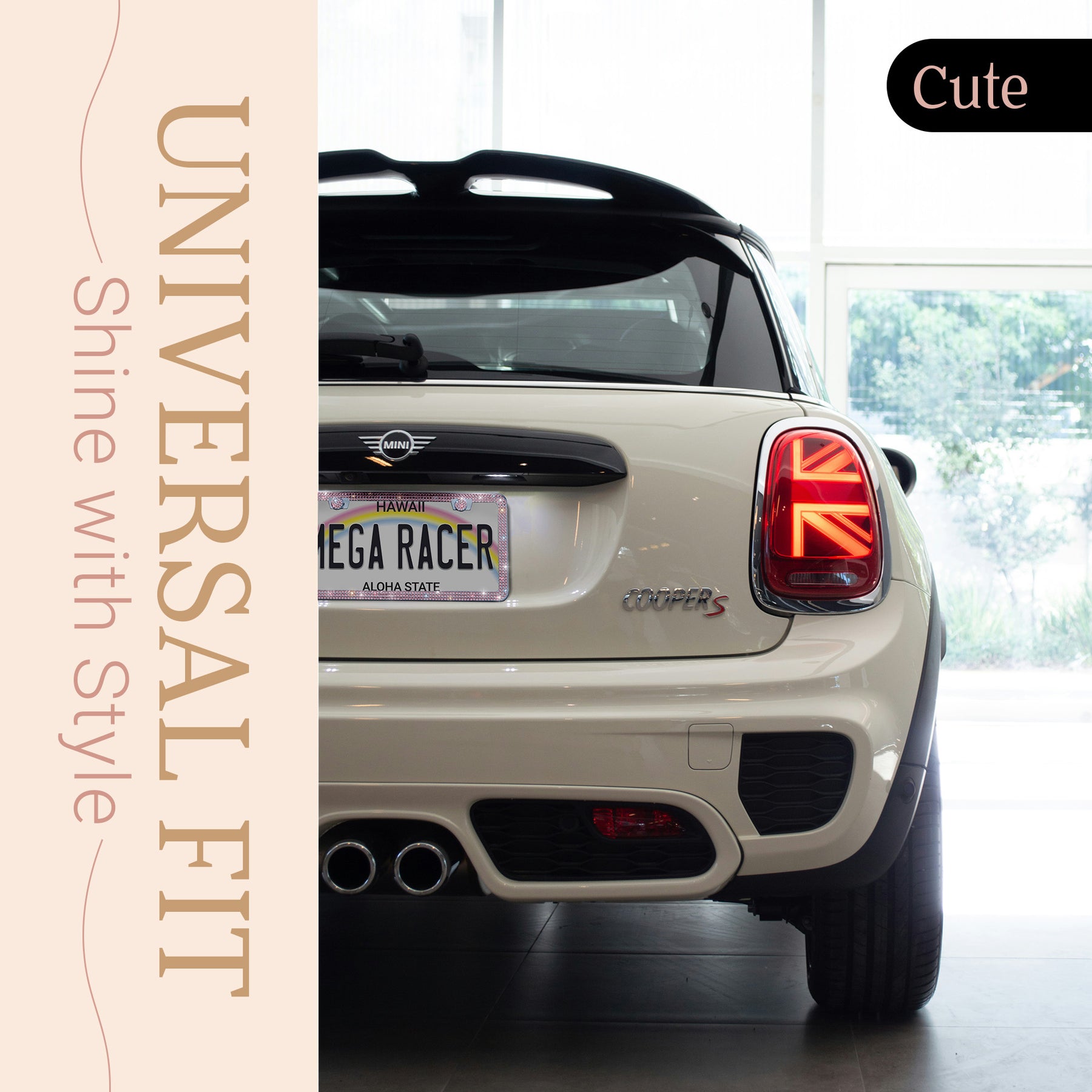 Pink Bling License Plate Frame