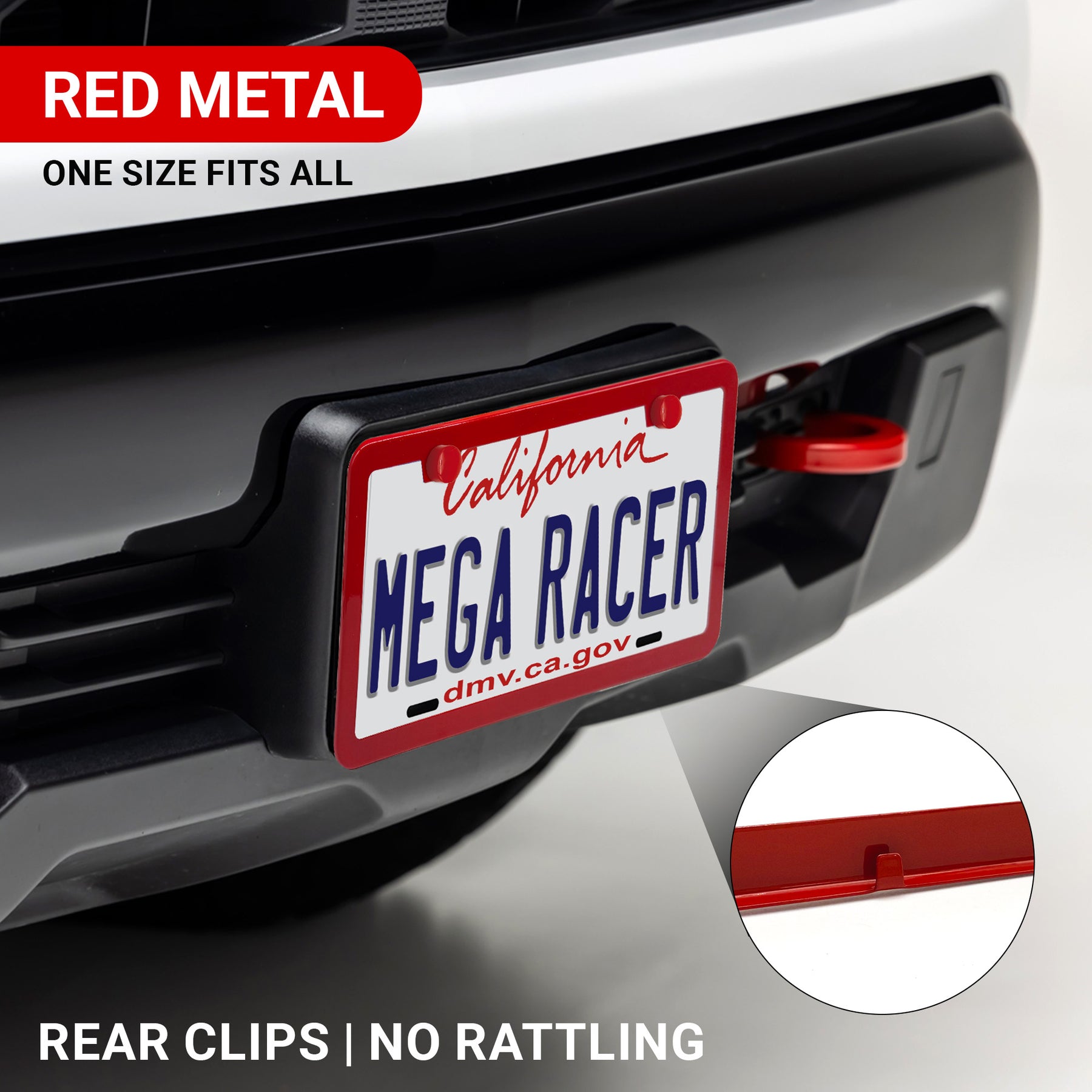 Red License Plate Frame