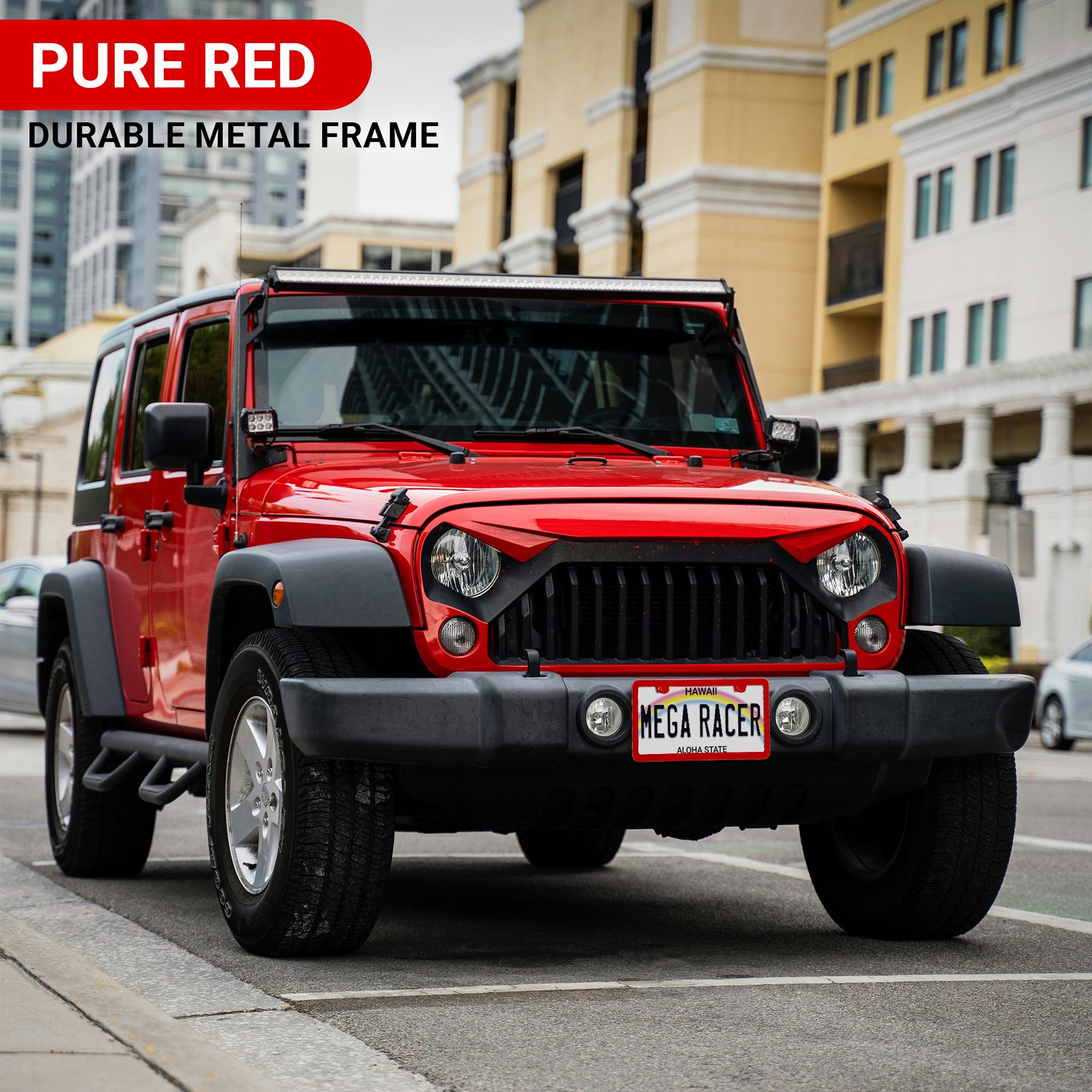 Red License Plate Frame