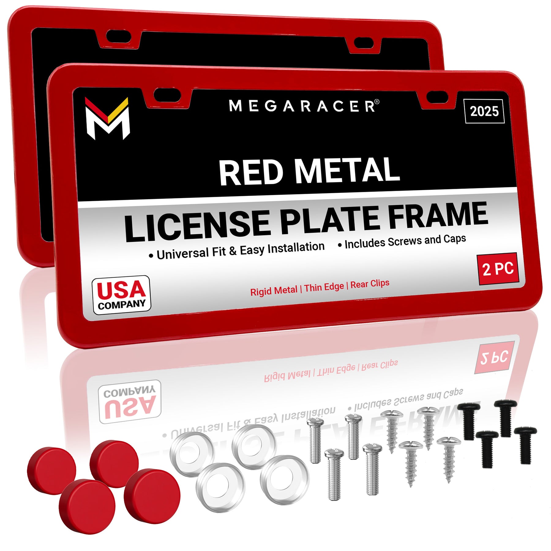 Red License Plate Frame