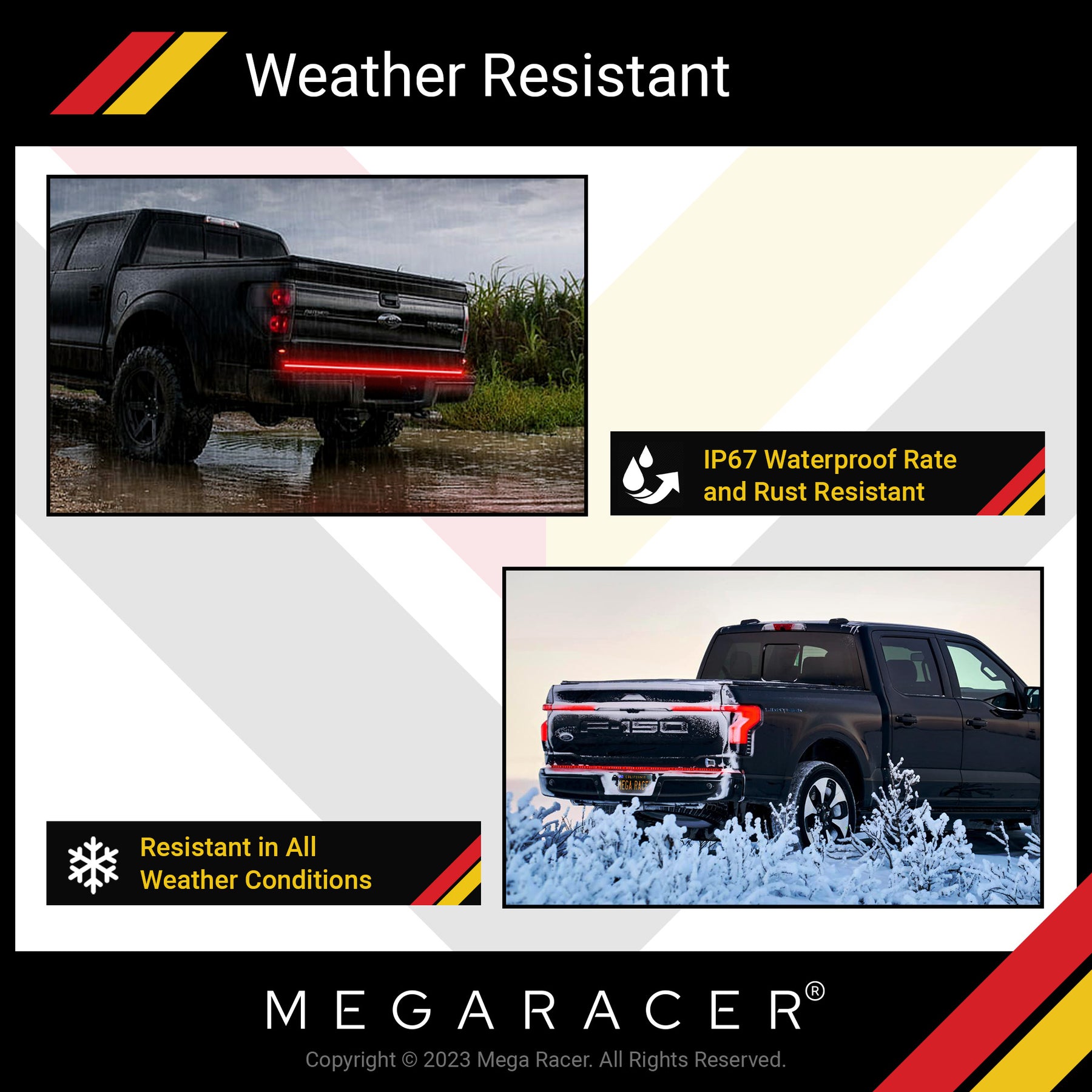 truck tailgate light bar truck accessories lights led brake light strip led tailgate light bar under