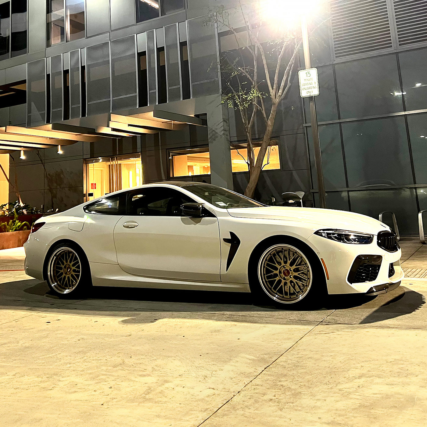 BBS LM wheels installed on our BMW M8, igniting the streets with pure sporty elegance. Mega Racer is an authorized seller for BBS wheels