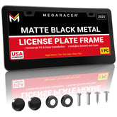 Black Metal License Plate Frame