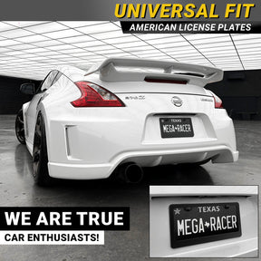 Black Metal License Plate Frame