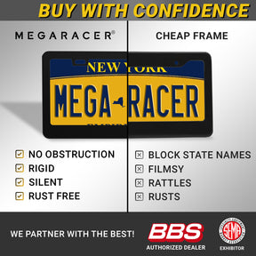 Black Metal License Plate Frame