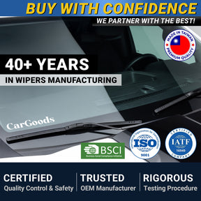 CarGoods Carbon Fiber Windshield Wiper Blades