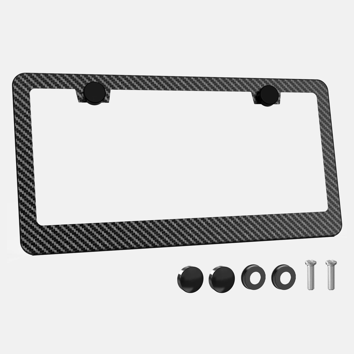 carbon fiber license plate frame license plate frames for men black car tag frame holder covers auto