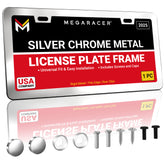 Silver Chrome License Plate Frame