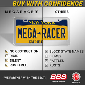 Silver Chrome License Plate Frame