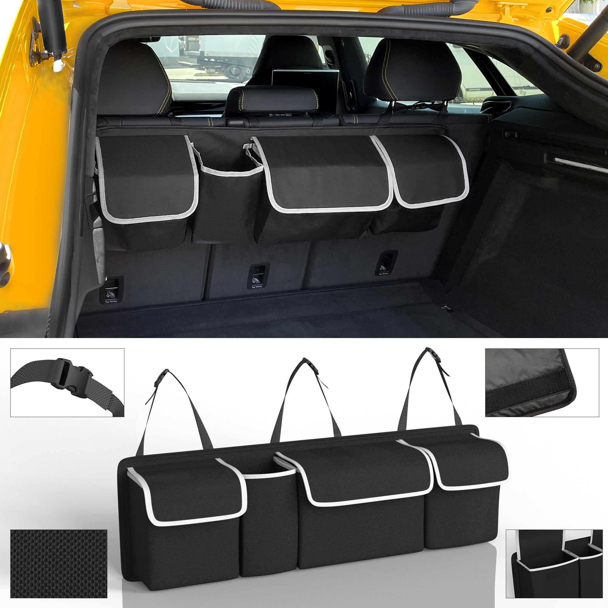 バッグ Creek Angler's Car Trunk Cargo Organizer Amazon.com: Car Trunk Organizer and Storage, Backseat