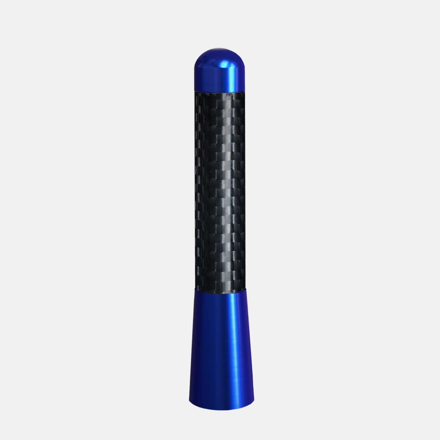 thumbnail image 2 of 3″ Stubby Carbon Fiber Aluminum Short Antenna For Ford – Silver Screw-in – Mad-Carparts 2 of 5