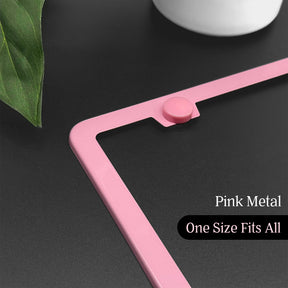 Pink License Plate Frame