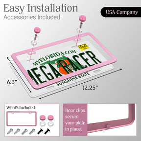 Pink License Plate Frame