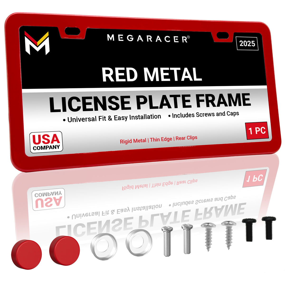 Red License Plate Frame