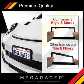 black license plate frame license plate frames for men car matte covers marco para placas de carro