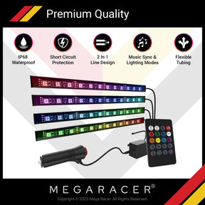 RGB underglow led lights for car led lights interior ambient lighting