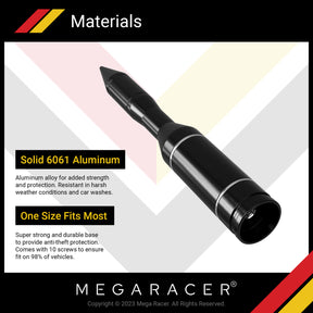 rocket shape car antenna for truck replacement stubby short mast radio silverado sierra f150 antennas accessories