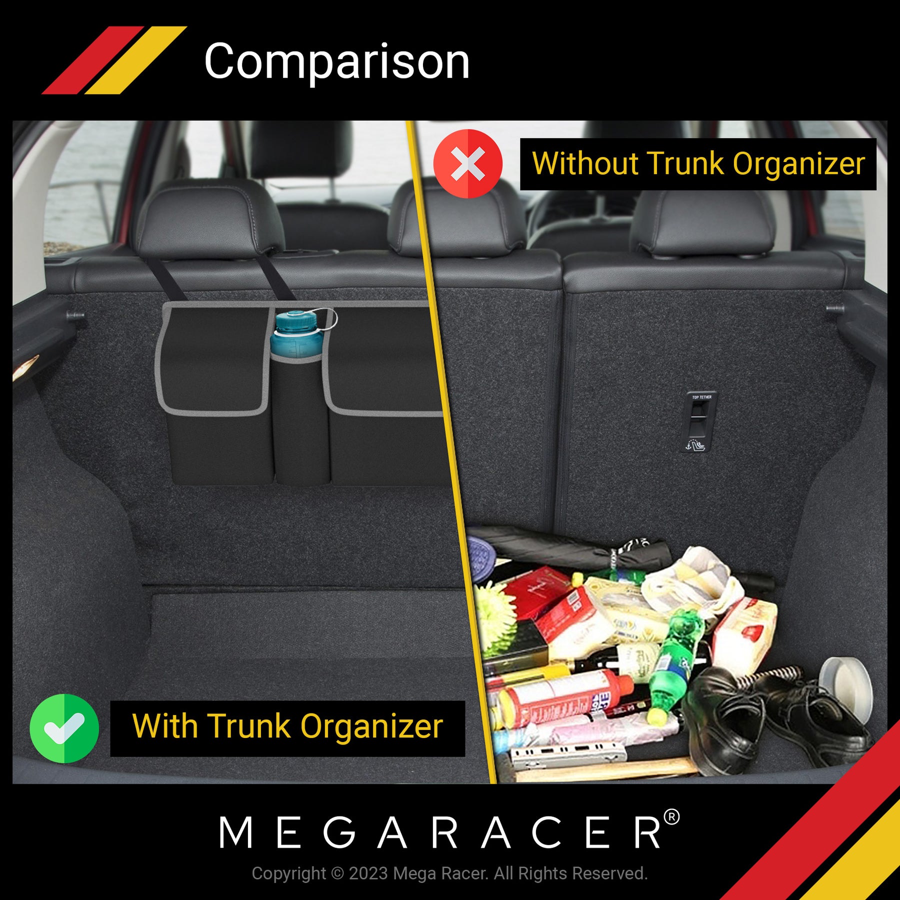 car interior accessory trunk organizer for SUVs road trip essential car organizer