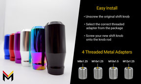aluminum shift knob for manual and automatic transmission heavy weighted shift knob JDM inspired Subaru brz wrx