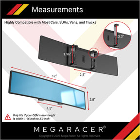 Car interior accessory rear view mirror interior car mirror blind spot check wide angle mirror