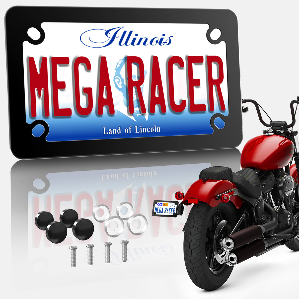 motorcycle license plate frame harley davidson license plate frames porta placa para moto tag frame